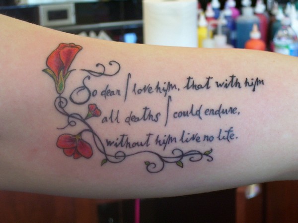 Glorious Tattoo Quote