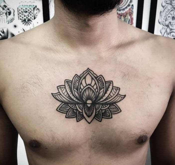 Lotus Flower Tattoo Men