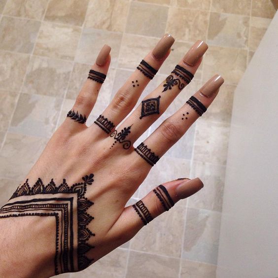 300+ Easy Henna Designs For Beginners On Hands (2021) Simple Mehandi ...