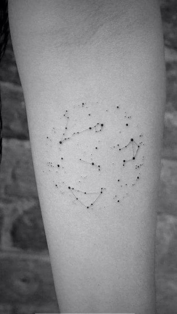 50+ Best Orion Constellation Tattoo Designs (2020) Hunter, Belt, Nebula