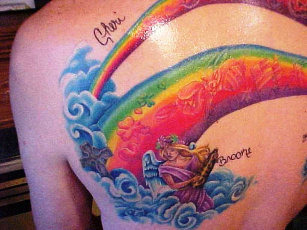10. Rainbow Flower Tattoo - wide 3