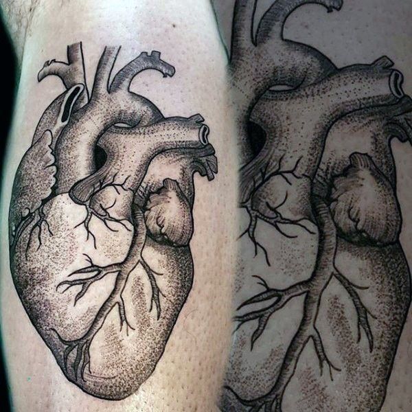 120+ Realistic Anatomical Heart Tattoo Designs for Men (2020) With Meanings