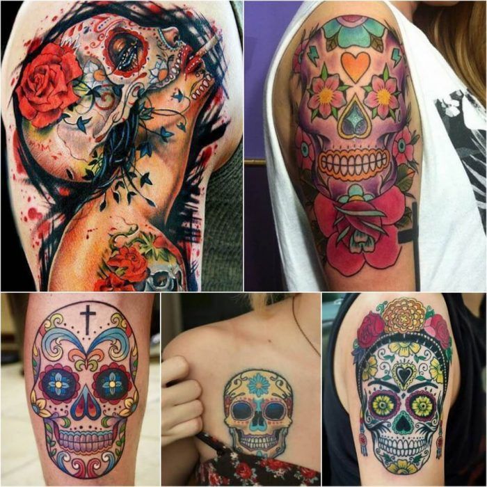 Sugar Skull Tattoo Designs (101)