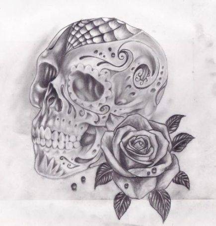 Sugar Skull Tattoo Designs (150)
