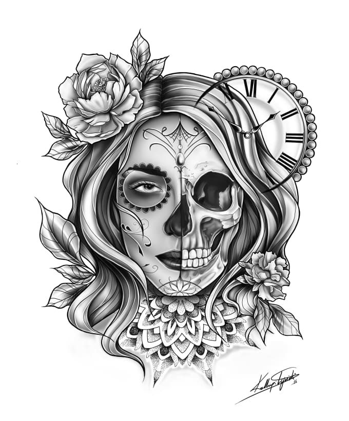 Sugar Skull Tattoo Designs (221)