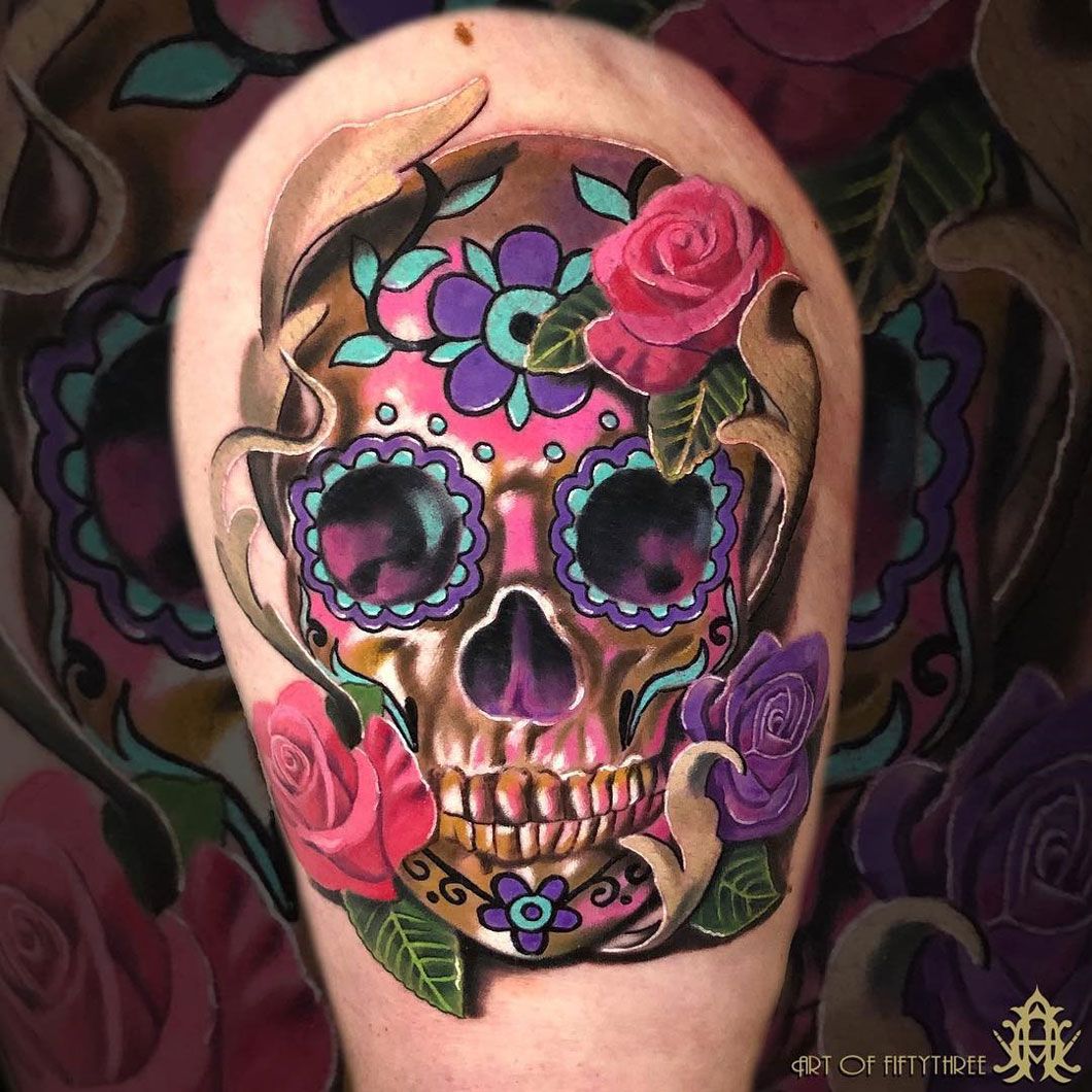 Sugar Skull Tattoo Designs (68)