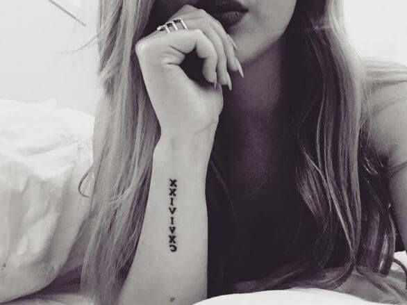 Roman Numeral Tattoos For Girls