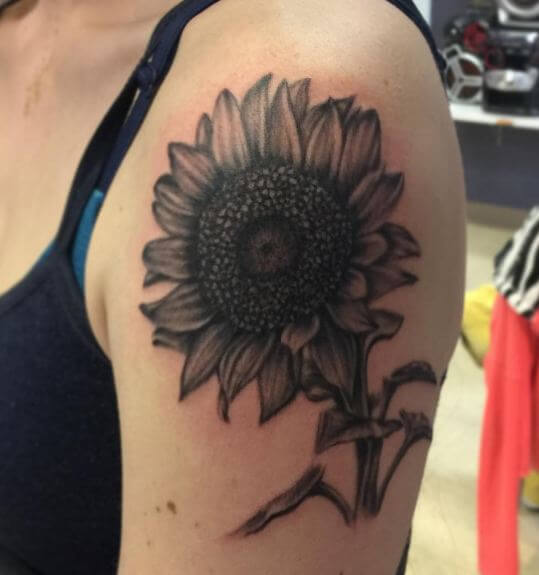 230+ Simple Sunflower Tattoo Designs With Meanings (2021) Small Unique ...
