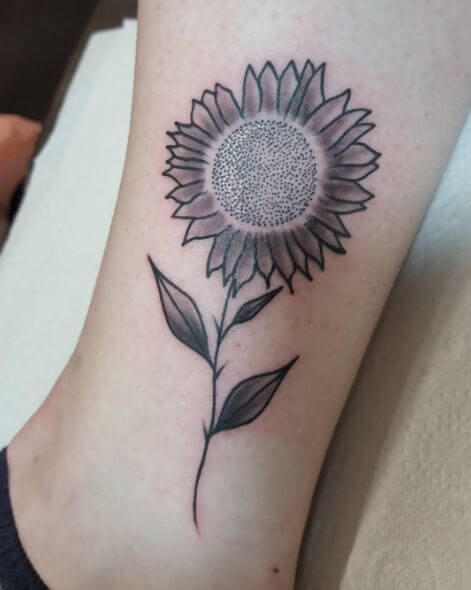 230+ Simple Sunflower Tattoo Designs With Meanings (2020) Small Unique ...