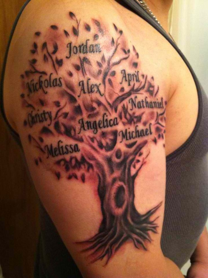 Family Tree Tattoo With Names (122)