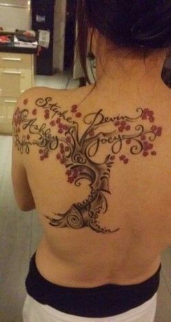 Family Tree Tattoo With Names (146)
