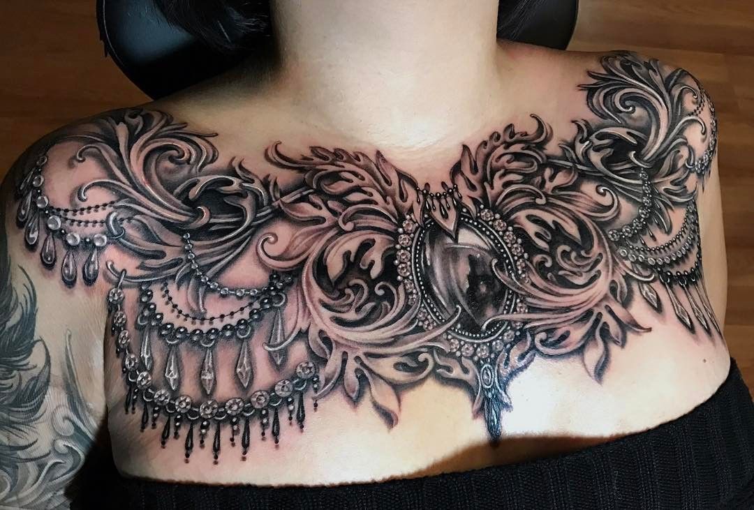 300+ Beautiful Chest Tattoos For Women (2021) Girly Designs & Piece