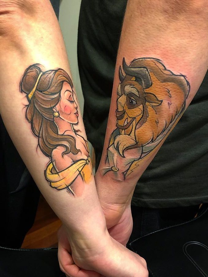 0 Best Beauty And The Beast Tattoos 21 Disney Inspired Designs