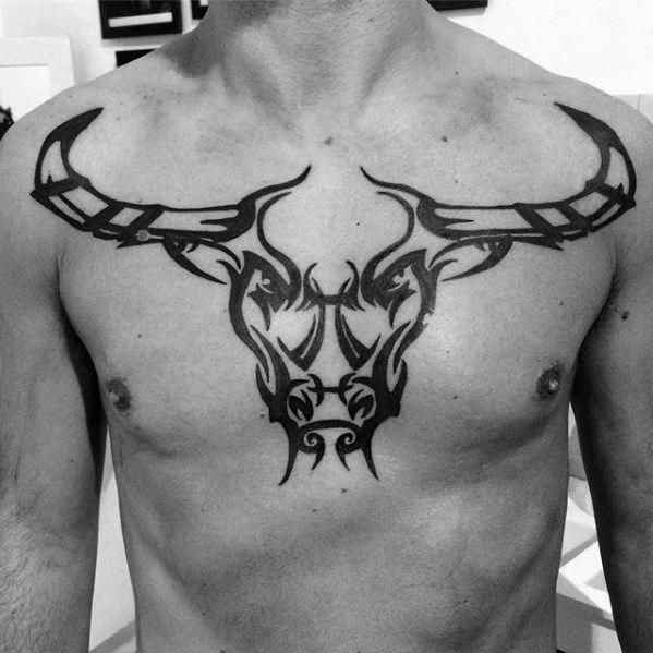 Small Simple Bull Tattoo Designs (131)