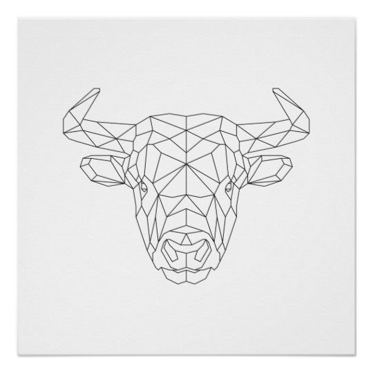 Small Simple Bull Tattoo Designs (203)