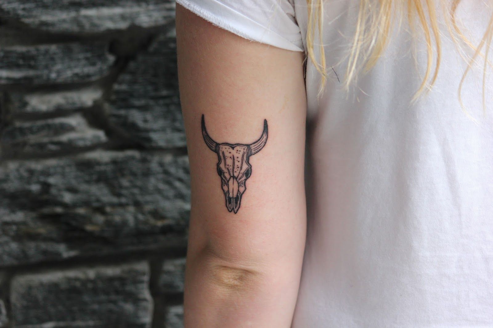 Small Simple Bull Tattoo Designs (205)