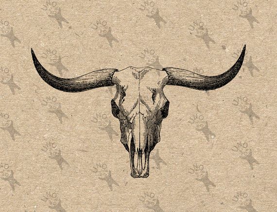 Small Simple Bull Tattoo Designs (214)