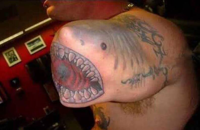 Funny Shark Tattoo