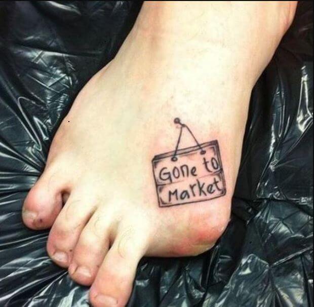 Funny Toe Tattoos