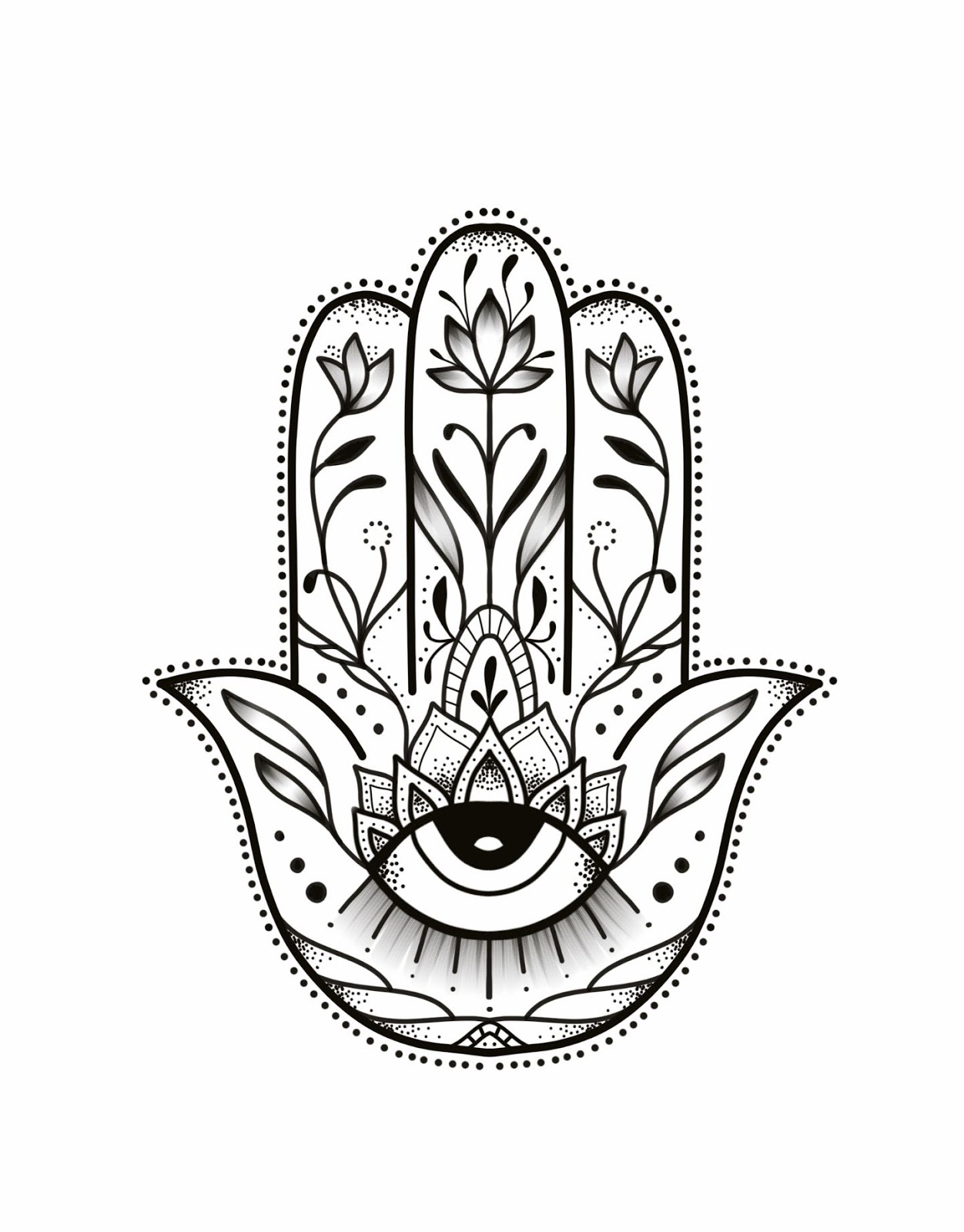 245+ Spiritual Hamsa Tattoo Designs (2021) Hand With Eye Ideas
