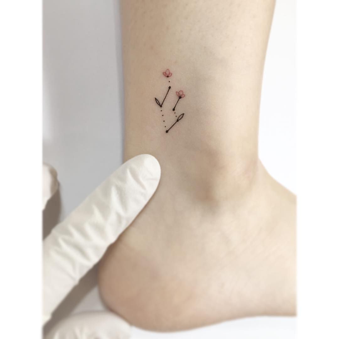 minimalist gemini tattoo