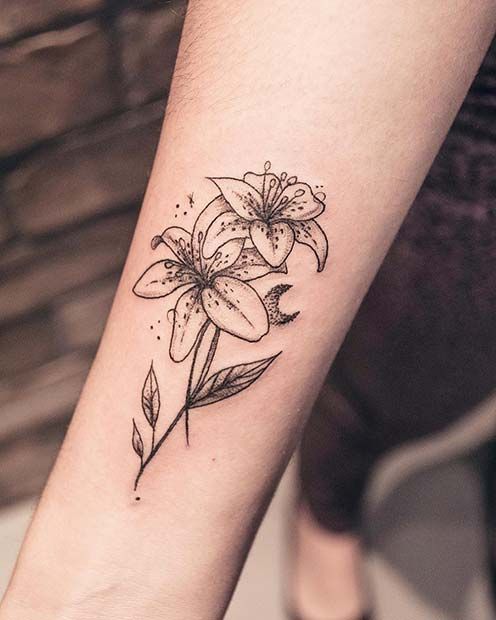 Lily Shoulder Tattoos Meaning Ideas Designs (156)