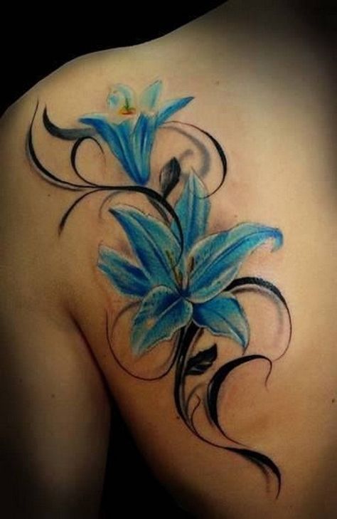 Lily Shoulder Tattoos Meaning Ideas Designs (207)