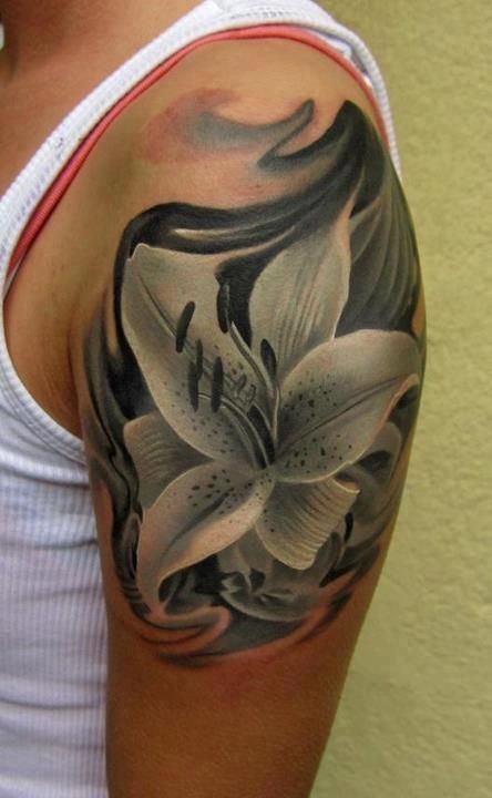 Lily Shoulder Tattoos Meaning Ideas Designs (235)
