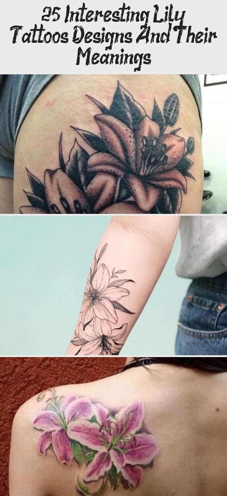 Lily Shoulder Tattoos Meaning Ideas Designs (246)