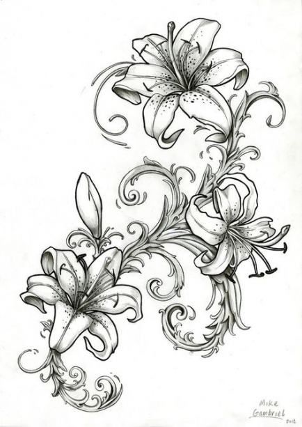 Lily Shoulder Tattoos Meaning Ideas Designs (51)