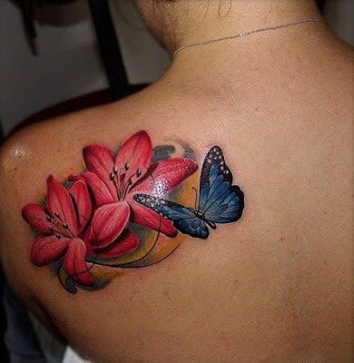 Lily Shoulder Tattoos Meaning Ideas Designs (53)