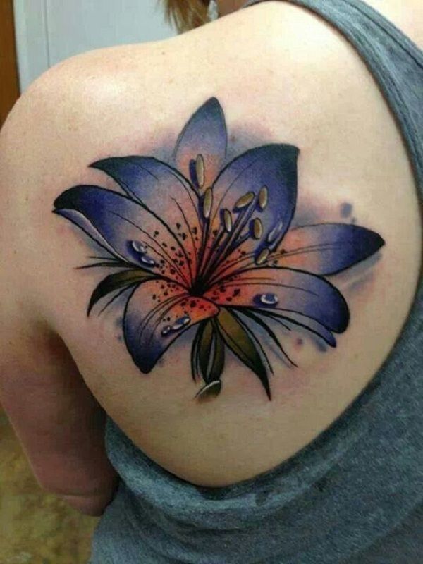 Lily Shoulder Tattoos Meaning Ideas Designs (71)