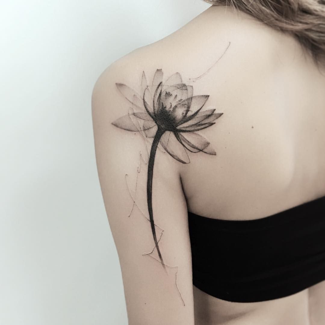 Lily Shoulder Tattoos Meaning Ideas Designs (75)