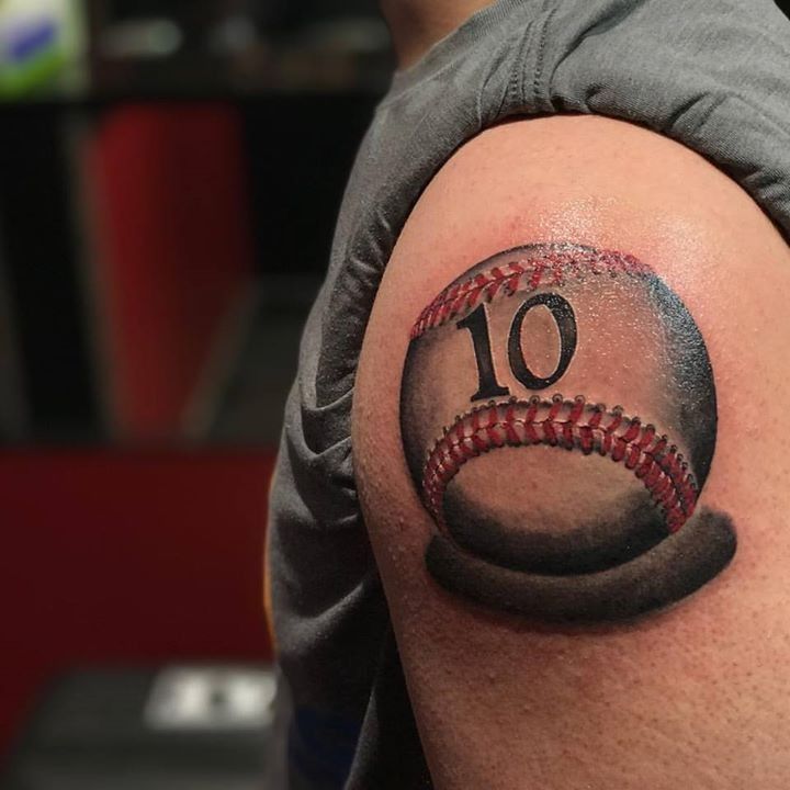 220+ Best Baseball Tattoo Designs (2020) Sports Related ideas