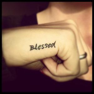 Small Simple Blessing Tattoo Designs (127)