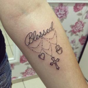 Small Simple Blessing Tattoo Designs (137)