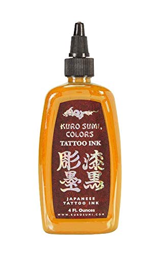 Tinta de tatuagem Kuro Sumi, ouro Suna, 1 onça fluida