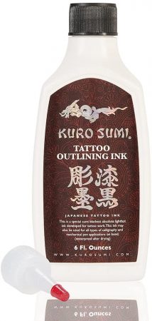 Tinta de tatuagem Kuro Sumi, contorno, 6 onças