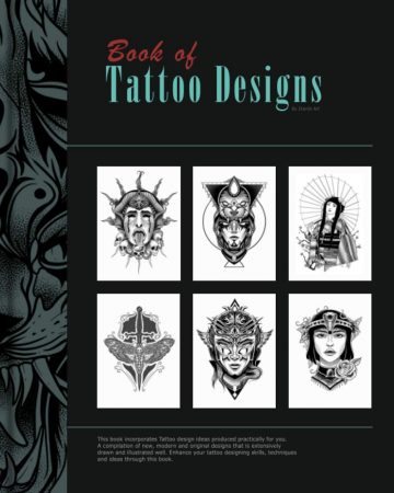 Livro de desenhos de tatuagem, compilação de esboços de tatuagem notáveis ​​e modernos
