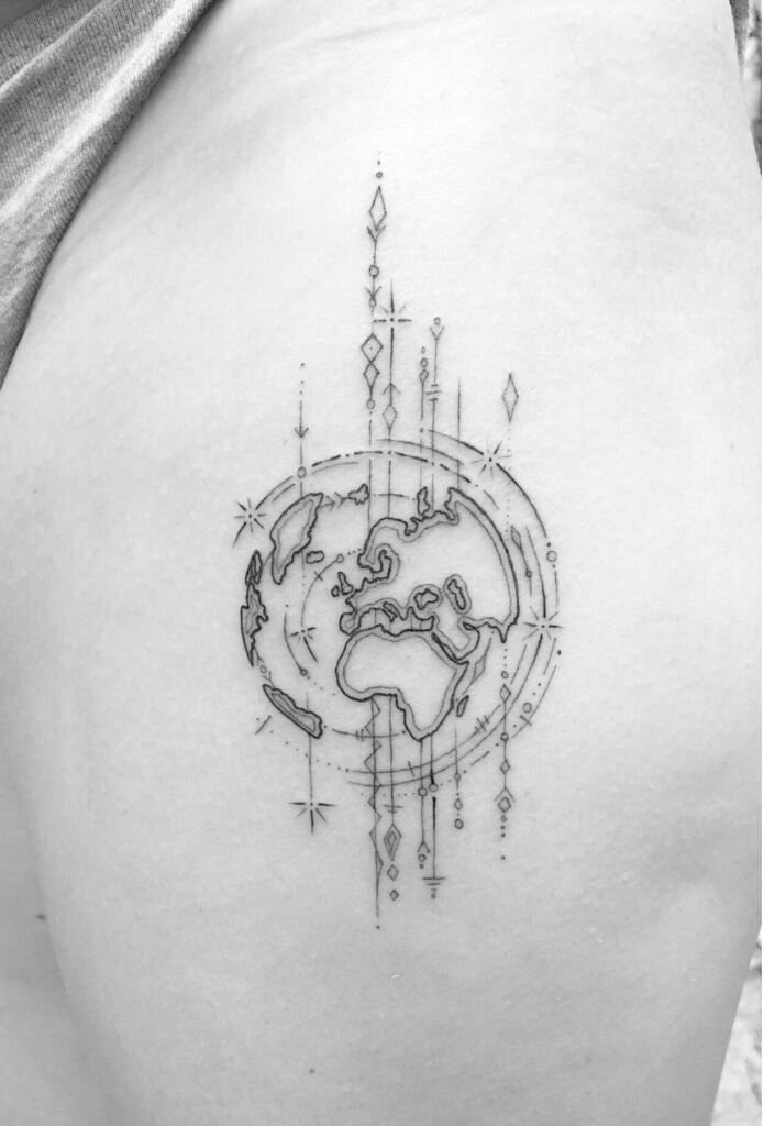 Earth Tattoo Ideas 5