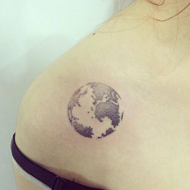 Planet Earth Tattoos 9