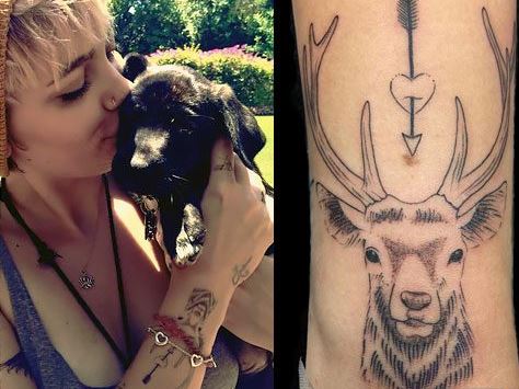 Paris Jackson Tattoos Deer