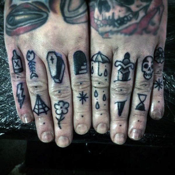 Knuckle Tattoos 92