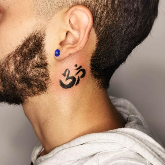 Behind The Ear Tattoos Designs 26