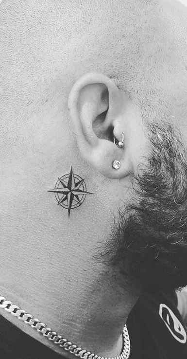 Behind The Ear Tattoos Designs 36