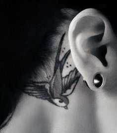 Behind The Ear Tattoos Designs 38