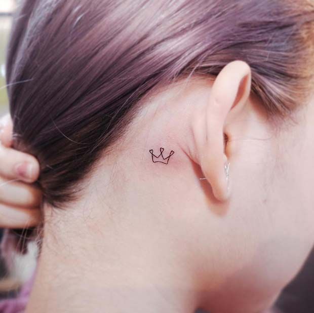 Behind The Ear Tattoos Designs 58