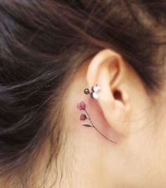 Behind The Ear Tattoos Designs 6
