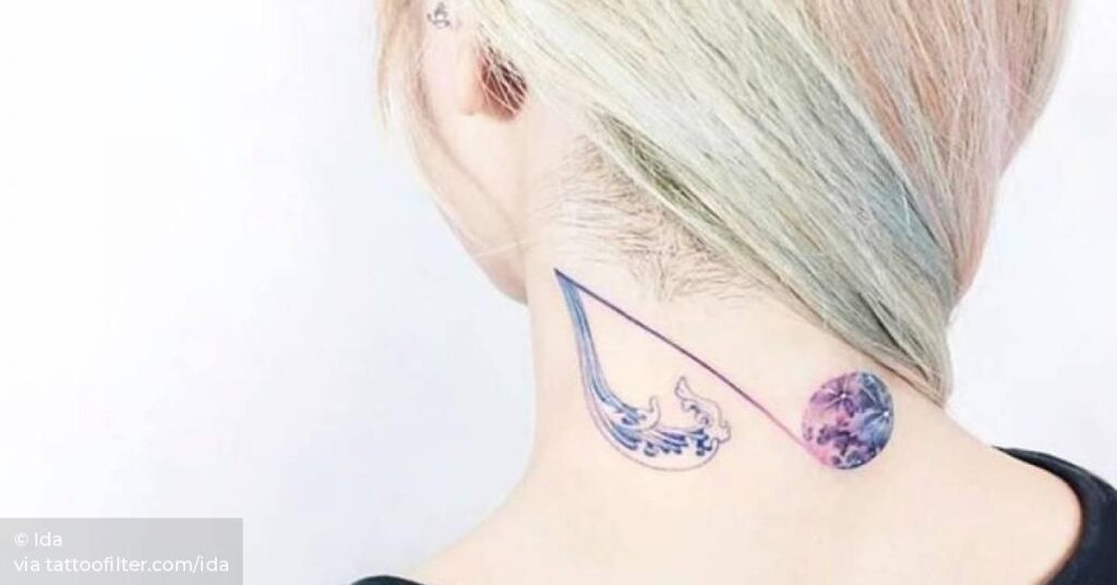 Behind The Ear Tattoos Designs 67