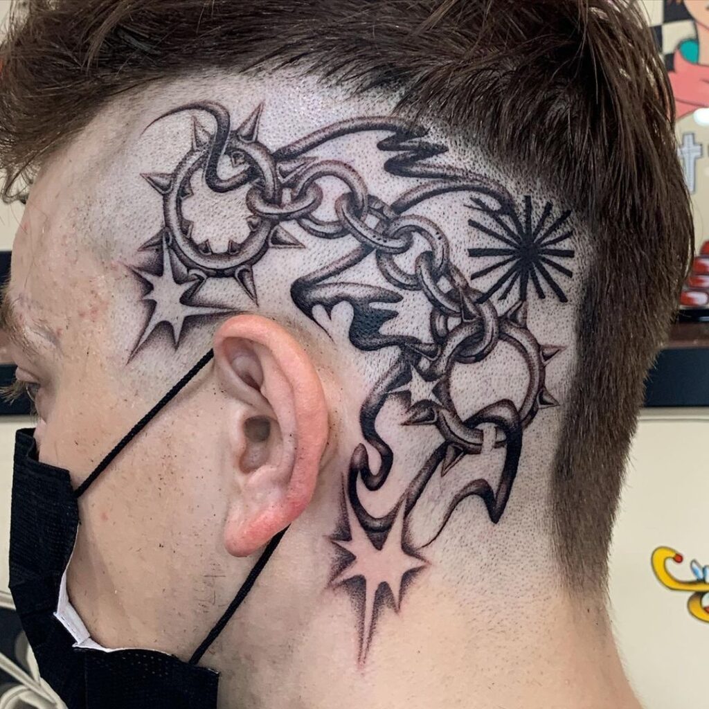Behind The Ear Tattoo 106